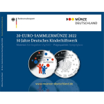 Deutschland 20 Euro 2022 Proof - 50 Jahre Deutsches Kinderhilfswerk