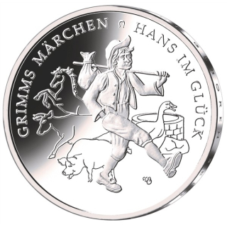 Deutschland 20 Euro 2023 Proof - Hans im Glück - Grimms Märchen