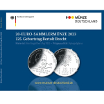 Deutschland 20 Euro 2023 Proof - 125. Geburtstag Bertolt Brecht