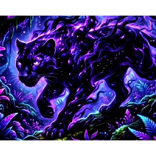 Neu ** 5 oz ADVP Kupfer-Copper Proof Edition -  SCHWARZER PANTHER / Der Lautlose Jäger der Nacht - Color High relief - Vorverkauf / Presale!