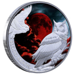1 oz Tuvalu 2026 Proof - EULE - OWL in the BLOOD MOON /...