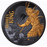 1 oz Niue 2026 Black Proof Gilded - MONKEY KING / Der...