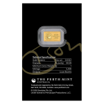 1 g Goldbarren BON SCOTT - Rocklegende - Coin Card  Gold - Perth Mint