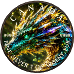 1 oz Kanada 2026 Ruthenium - SMARAGD WALDDRACHE / EMERALD...