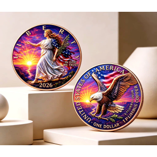 NEU** 1 oz Kupfer-Copper Edition - American EAGLE & LIBERTY - USA Nationale Wahrzeichen & Symbole - Keine Währung !