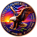NEU** 1 oz Kupfer Edition COLOR - American EAGLE &...