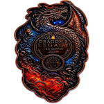 Neu** 1 kg Kupfer-Copper Edition - Drache / Dragon Das Vermächtnis Dragons Legacy > 3 - Dimensionaler Effekt - Roter Edelstein / Red Gemstone - Vorverkauf / Presale!