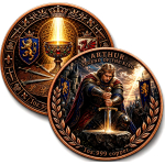 NEU** 1 oz Kupfer-Copper Edition - KÖNIG ARTHUR - Ritter der Tafelrunde