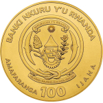 NEU* 1 oz Gold Ruanda 2027 BU - ZIEGE - LUNAR OUNCE - JAHR der ZIEGE - YEAR of the GOAT- Goldpferd - 100 RWF