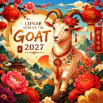 1 oz Australien 2027 BU - Jahr der ZIEGE / Year of the GOAT - LUNAR 3 Serie Perth Mint - 1 AU$ - Silberziege Silver Goat