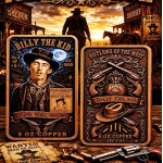 ab Lager *Sonderpreis*  5 oz Kupfer-Copper Edition - BILLY the KID Revolverheld Outlaw & Gängster - Der WILDE WESTEN - Kupfer Color High relief