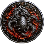 1 oz Kanada 2026 Antik Color - Drache / Dragon -...
