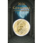 Neu*** 1/2 oz GOLD Germania 2026 BU - LADY GERMANIA auf dem THRON - Die Königin Germaniens - Queen of Germania