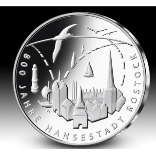 Deutschland 20 Euro 2018 Proof - 800 Jahre Hansestadt Rostock