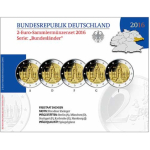 5 x 2 Euro Deutschland 2016 Sachsen Dresdner Zwinger A,...