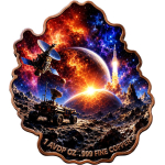 Neu** 1 oz ADVP Kupferedition - ASTRONAUT - Erforschung des Weltraums - Copper Color Shape - VORVERKAUF PRESALE
