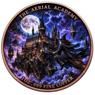 NEU** auf Lager 1 oz Kupfer-Copper Edition - Das SCHLOSS der ZAUBERER - Mythen & Legenden serie