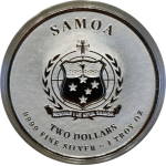 Neu*Sonderedition* 1 oz Samoa 2026 - Commander George Washington Privy 250 Jahre Amerika Unabhängigkeit - .9999 Silber Prooflike Startausgabe Commander-Serie - 2 $