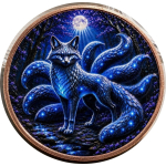 Neu* 5 oz Kupfer-Premium-Edition UV-Effekt - Mythical FOX...