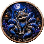Neu* 5 oz Kupfer-Premium-Edition UV-Effekt - Mythical FOX / Die Legende des  Neunschwänzigen Fuchses - nur 2 x - Copper-Color High relief - Vorverkauf / Presale
