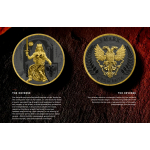 1 oz Germania 2026 Ruthemium - LADY GERMANIA auf dem THRON - WORLD MONEY FAIR EDITION USA/Pittsburgh - Silber Ruthenium GelbGold - Germania Mint