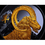 1 oz Niue 2027 Black Proof Gilded - Jahr der ZIEGE - YEAR...