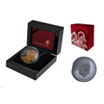 1 oz Niue 2027 Black Proof Gilded - Jahr der ZIEGE - YEAR of the GOAT - Lunarserie NZ Mint - 1$ - TOP-EDITION 4. Ausgabe