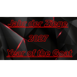 1 oz Niue 2027 Black Proof Gilded - Jahr der ZIEGE - YEAR of the GOAT - Lunarserie NZ Mint - 2$ - TOP-EDITION 4. Ausgabe