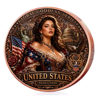 NEU** 1 oz Kupfer-Copper Edition Nationen der Welt - LADY LIBERTY - USA Amerika - World Nations     #1