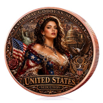 NEU** 1 oz Kupfer-Copper Edition Nationen der Welt - LADY LIBERTY - USA Amerika - World Nations     #1