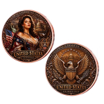 NEU** 1 oz Kupfer-Copper Edition Nationen der Welt - LADY LIBERTY - USA Amerika - World Nations     #1