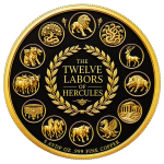 Neu* 5 oz ADVP Kupfer Edition 3-D Effekt - HERKULES vs NEMEISCHER LÖWE - Serie Die Zwölf Heldentaten des HERKULES / Startmotiv - Copper High relief - Vorverkauf / Presale