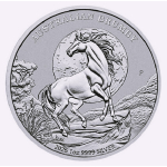 Neu** 1 oz Australien 2026 BRUMBY / Wildpferd - Silber BU 1 AU$ - Perth Mint Brumbyserie
