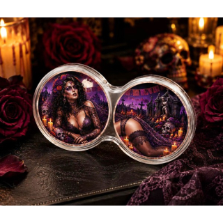 Neu ** 2 x 1 oz Kupfer Edition - CATRINA Tag der Toten - Day of the Dead Dia de Los Muertos - Copper Color High relief - Vorverkauf / Presale!