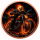 NEU** 1 oz Kupfer Color - SKULL GHOST RIDER - Feuerskull auf dem Motorrad