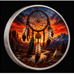 Neue TopEdition 2026 ** 10 oz ADVP Kupfer - Jahr des Indianischen Pferdes / Fireborn Appaloosa mit Traumfänger / Dreamcatcher - Native Year of the Horse