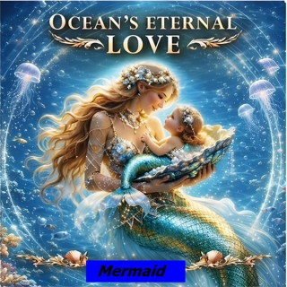 Neu* 1 oz Kupfer-Copper Edition - MEERJUNGFRAU & KIND - MERMAID  - Ocean Eternal Love - Kupfer Color High relief - Vorverkauf / Presale