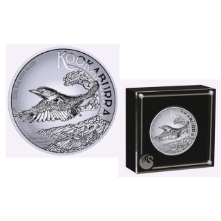 5 oz Australien Kookaburra 2026 Proof Incused High Relief 3D-Effekt - 8$ - EINZELSTÜCK