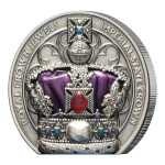 2 oz Niue 2026 Antik - Königliche Juwelen - Royal Crown Jewels IMperial State Crown - Silber Ultra High Relief5 $