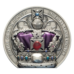 2 oz Niue 2026 Antik - Königliche Juwelen - Royal Crown Jewels IMperial State Crown - Silber Ultra High Relief5 $