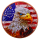 NEU** 1 oz Kupfer Mosaik Edition - American EAGLE 250 Jahre Unabhängigkeit - Mosaik-Relief-Style - Nationales Symbol der Freiheit, Stärke und Unabhängigkeit. - Copper Kupfer Nachprägung - Keine Währung