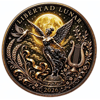 Neu ** 1 oz Kupfer-Copper Edition - Mexico LIBERTAD / Siegesgöttin - Lunar Jahr des Mondes- Color High relief - Vorverkauf / Presale!