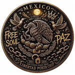 ab Lager** 1 oz Kupfer-Copper Edition - Mexico LIBERTAD / Siegesgöttin - Lunar Jahr des Mondes- Color High relief