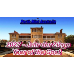 auf Lager 1 oz  Australien 2027 PROOF - Jahr der ZIEGE / Year of the GOAT - Lunar 3 Serie - 1 AU$ - Silberziege - nur wenige/only a few