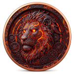 NEU** 2 x 1 oz Kupfer - LÖWE & TIGER - Steampunk...