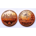 NEU** 1 oz ADVP Kupfer - MAPLE LEAF & Hauptstadt OTTAWA - Kupfer-Nachprägung Maple Leaf Kanada - Keine Währung