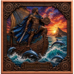 TOP** 6 x 5 oz Kupfer Edition 3-D-Effekt - Die REISEN des ODYSSEUS  - 30 oz .999 Kupfer - Copper High relief - Vorverkauf / Presale