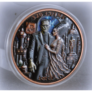 ab Lager* Echtbilder*  1 oz Kupfer Edition - Libertad & Frankies Labor - Willkommen im Labor des Horrors - Copper Color