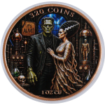 ab Lager* Echtbilder*  1 oz Kupfer Edition - Libertad & Frankies Labor - Willkommen im Labor des Horrors - Copper Color