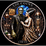 Neu* 1 oz Kupfer Edition - Libertad & Frankies Labor - Willkommen im Labor des Horrors - Copper Color - Vorverkauf / Presale